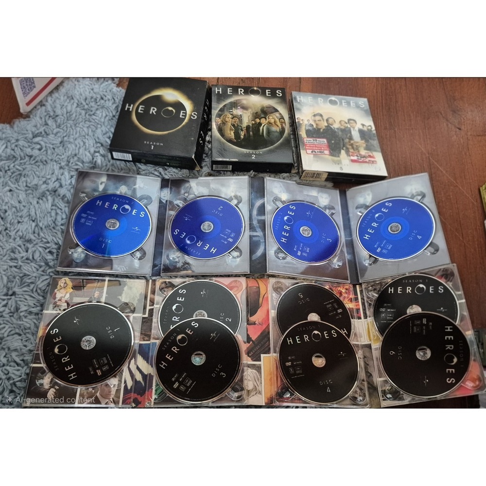 Heroes Complete Seasons 1–3 DVD Box Set NBC  Season 3 Sealed‎